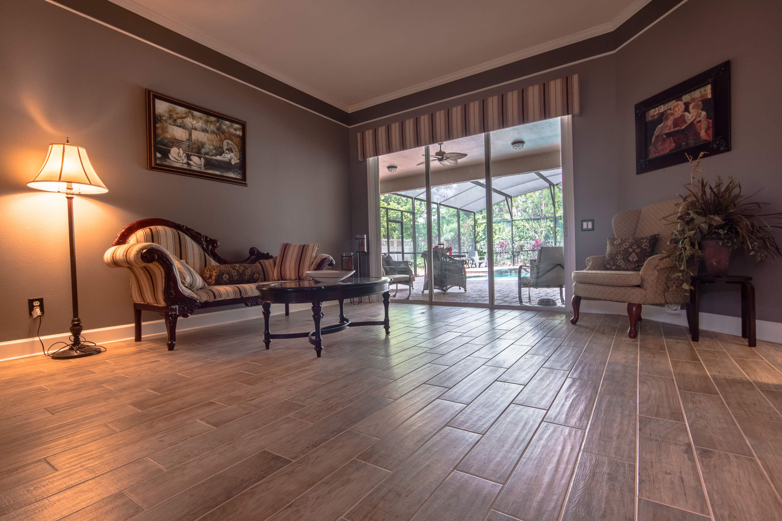tile flooring wood living stone floor area installed pros cons orlando