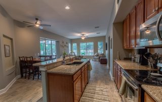 Wood-Look Tile Flooring in Kitchen