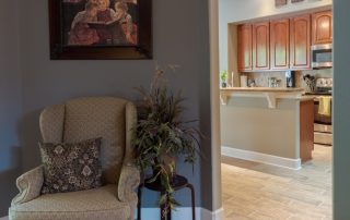 Wood-Look Tile Flooring in Entryway