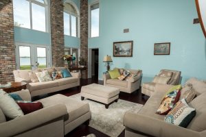 Brazilian Cherry Rouge Flooring in Living Room