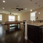 Spanish Hickory Blackhills Wood Flooring in Rec Room with pool table