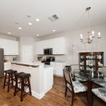 Champagne Hickory flooring kitchen and dining room