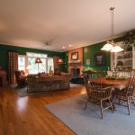 Gunstock Solid Oak flooring living room and dining room