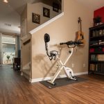 PVC Vinyl & Gray Carpet flooring workout area
