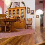 hardwood floors in dining